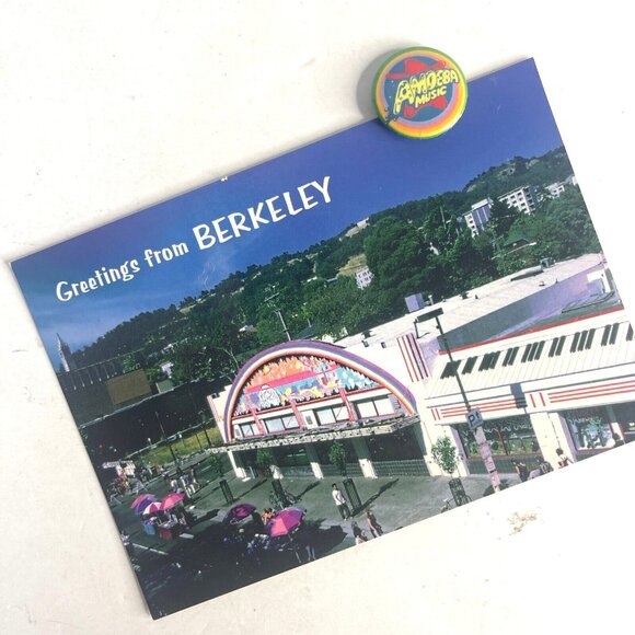 Amoeba Music Berkeley San Francisco CA 10 Tote Bag Button Postcard Sticker Lot - Picture 12 of 15